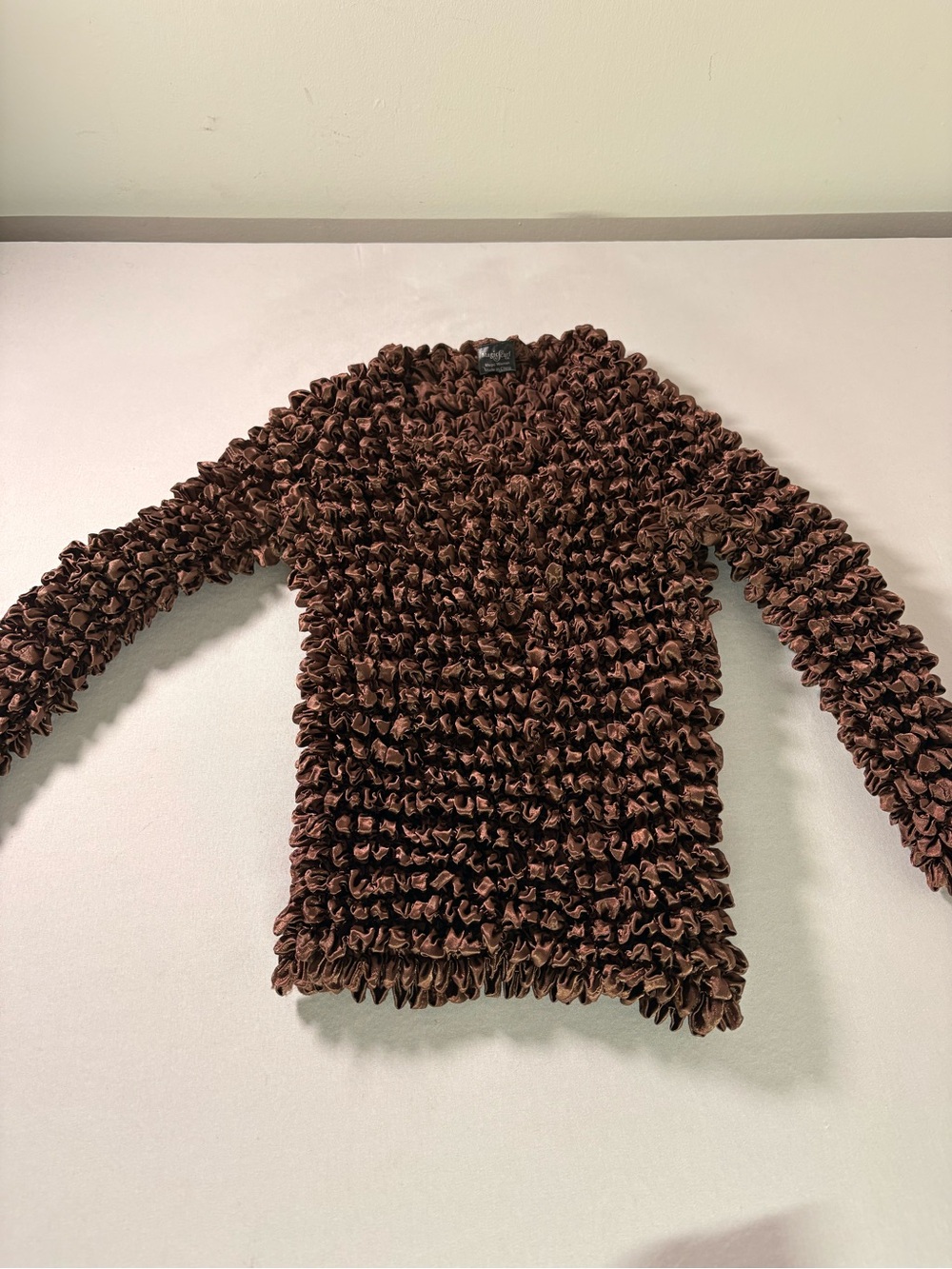 Magic Ruffled Scarf in Rust